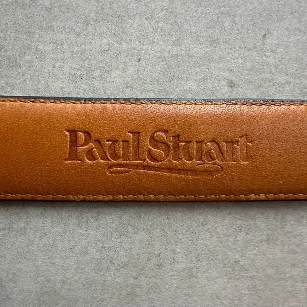 Paul Stuart Genuine Alligator Brown Belt - 36